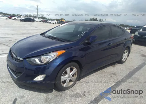 2013 Hyundai Elantra Gls from USA, damaged, VIN 5NPDH4AE9DH156106